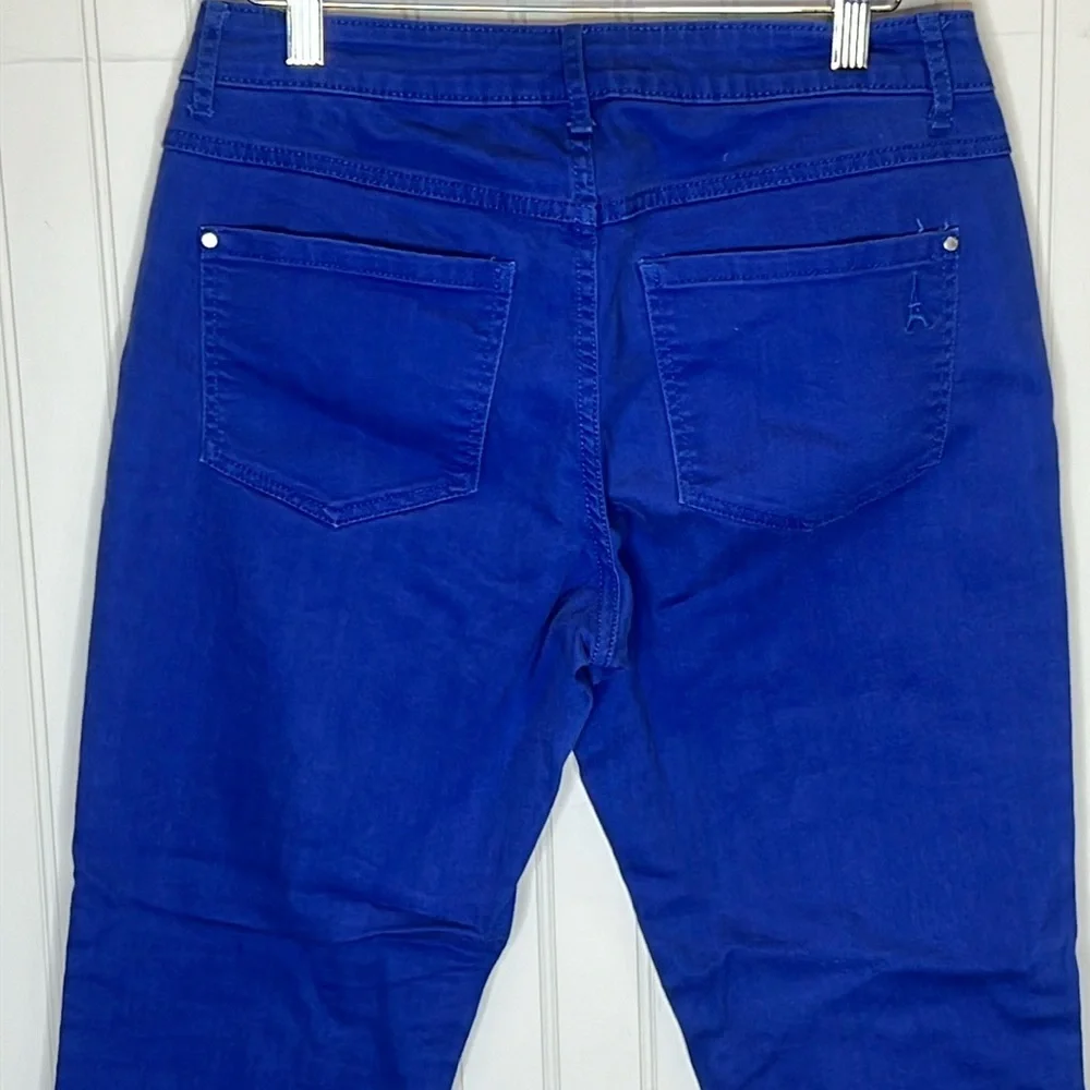 Elle Crop Blue Pants Size 8 - Picture 8 of 11